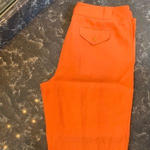 Talbots Pure Linen Petites orange pants